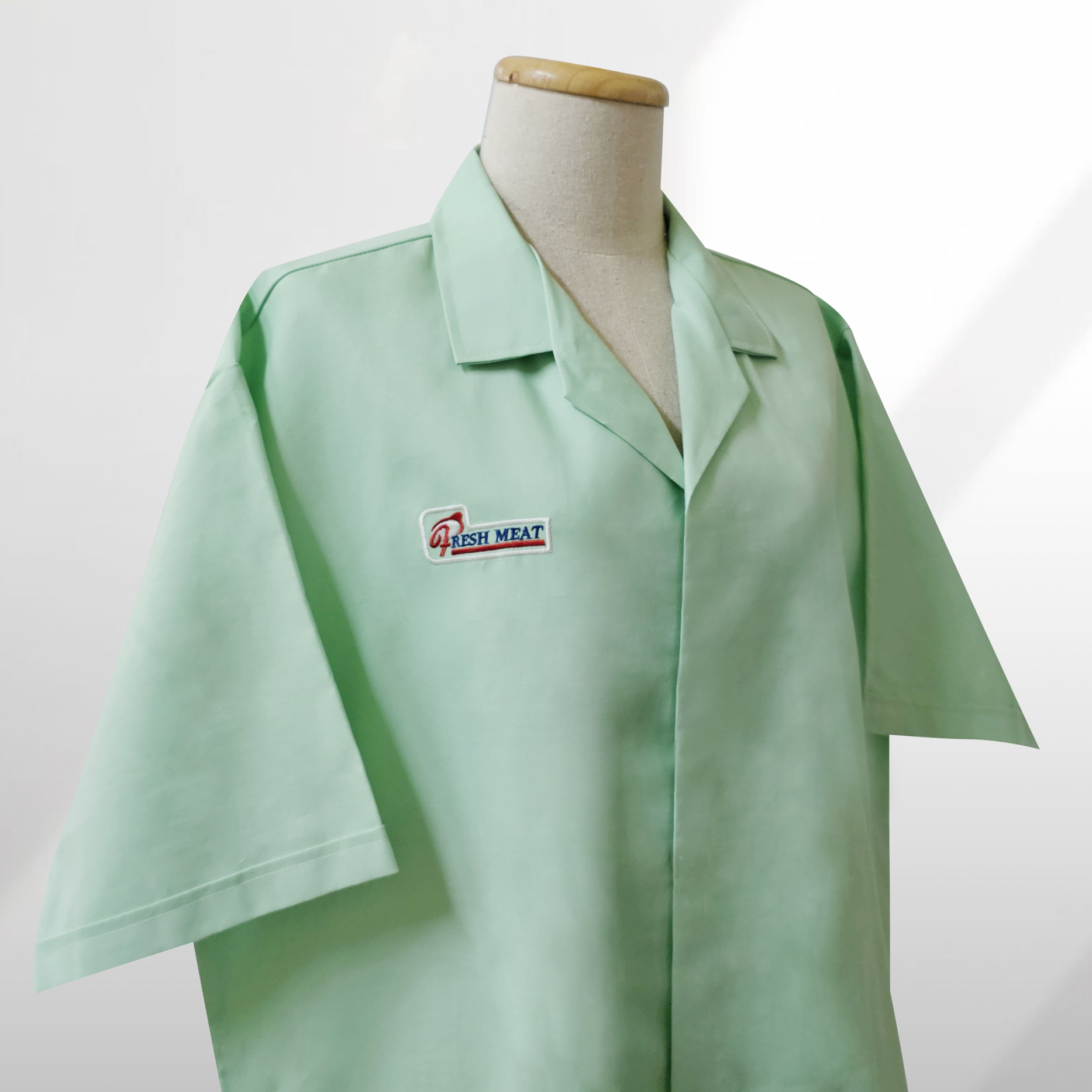 เสื้อไลน์ผลิตแขนสั้น, line produced short sleeve, workshop shirt
