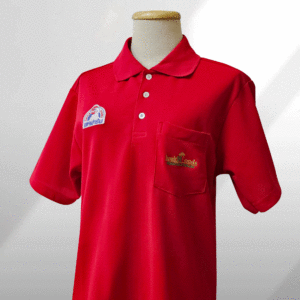 Polo t-shirt front red